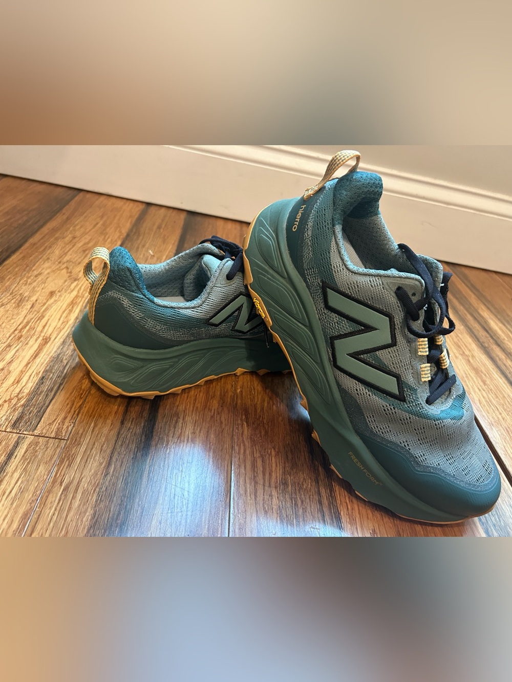 New Balance Gray/Teal Casual Athletic Sneakers